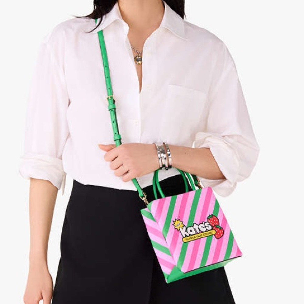kate spade NWT! Treat Yourself Bubblegum Mini Tote - Picture 2 of 6
